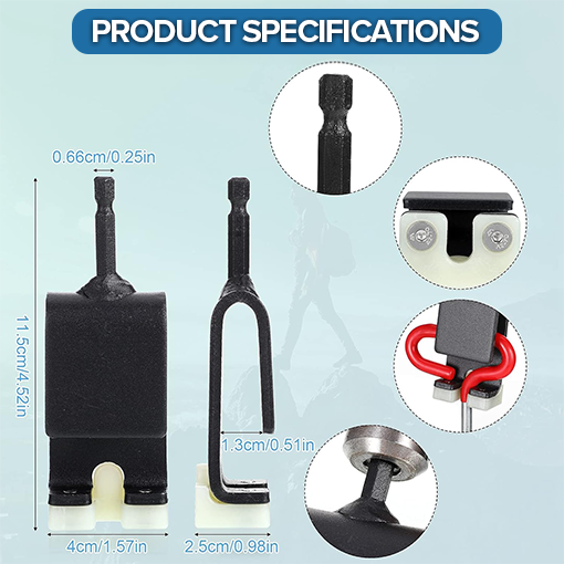 Universal Ice Anchor Drill Adapter