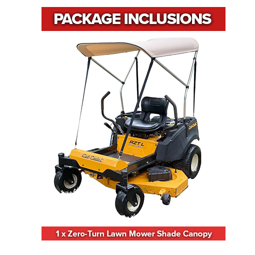 Zero-Turn Lawn Mower Shade Canopy