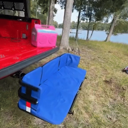 2-in-1 Trailer Hitch Seating Cargo Carrier Set