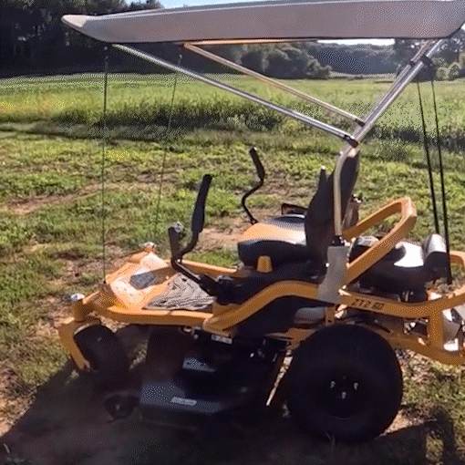 Zero-Turn Lawn Mower Shade Canopy