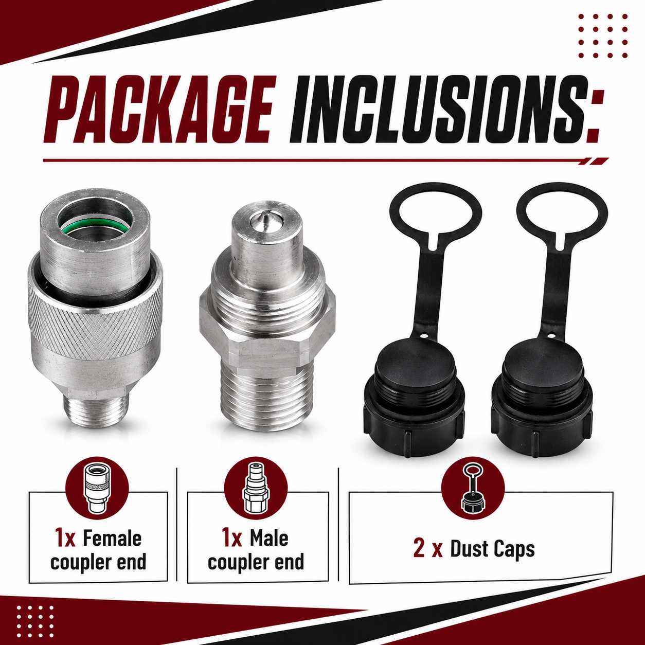 3/8" Hydraulic Quick Coupler