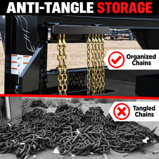 Heavy-Duty 24-Inch Bolt-On Trailer Chain Holder