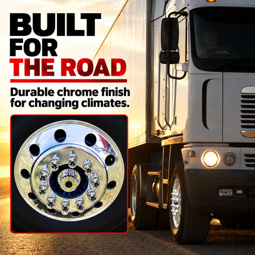 20-Pack Semi-Truck Push-On Lug Nut Cover