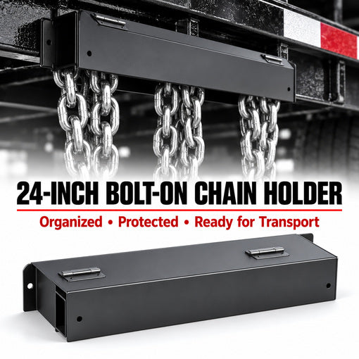 Heavy-Duty 24-Inch Bolt-On Trailer Chain Holder