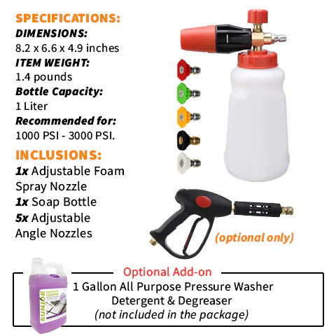 Adjustable Foam Spray Nozzle