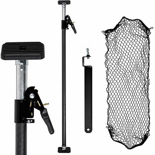 40"-70" Adjustable Heavy Duty Cargo Load Lock Bar with 16" Divider Bar & Storage Net