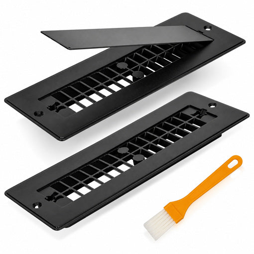 2-Pack Aluminum RV Floor Vent Cover with Magnetic Removable Cover