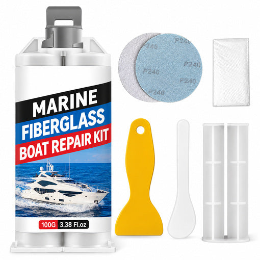 All-in-One Marine Fiberglass Repair Kit (White)