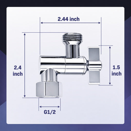 RV Metal Shower Head Elbow Adapter