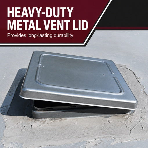 RV 14-Inch Metal Roof Vent Lid Replacement