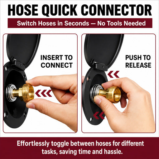 All-Metal RV Quick Connect Spray Port