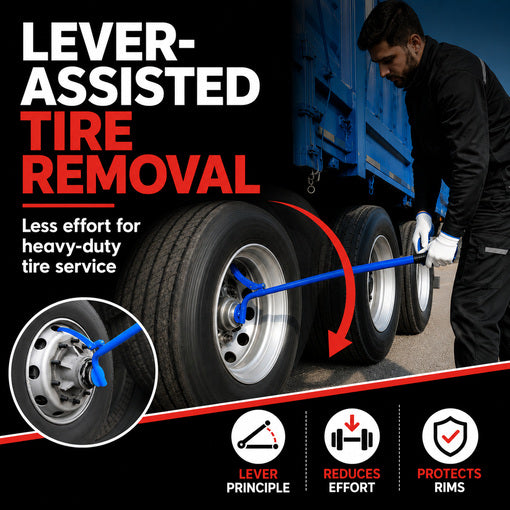 Heavy-Duty Semi Truck Tire Remover Tool