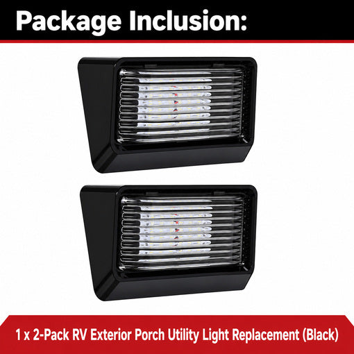 2-Pack RV Exterior Porch Utility Light Replacement