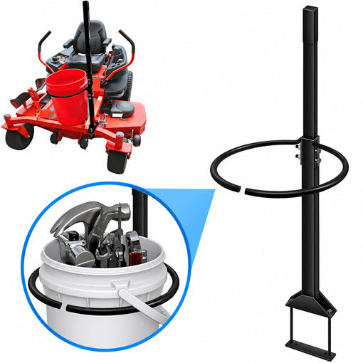 Zero Turn Mower Bucket Holder With Assist Handle