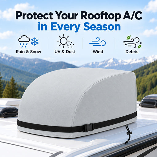 2-Pack RV Air Conditioner Winter Cover Waterproof 600D Oxford