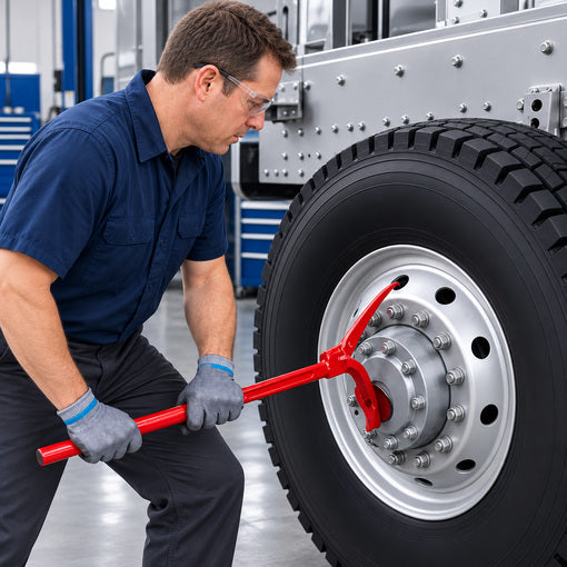 Heavy-Duty Semi-Truck Quick Tire Changing Tool