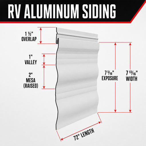 Metal Aluminum RV & Trailer Siding Replacement