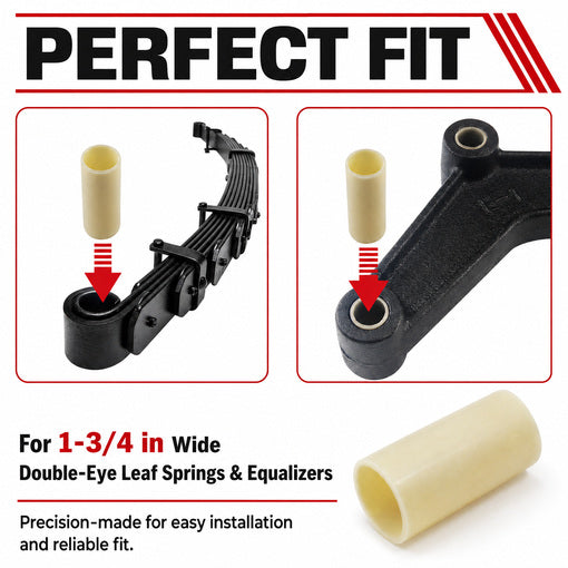 8-Pack Nylon Trailer Leaf Spring Bushings Replacement