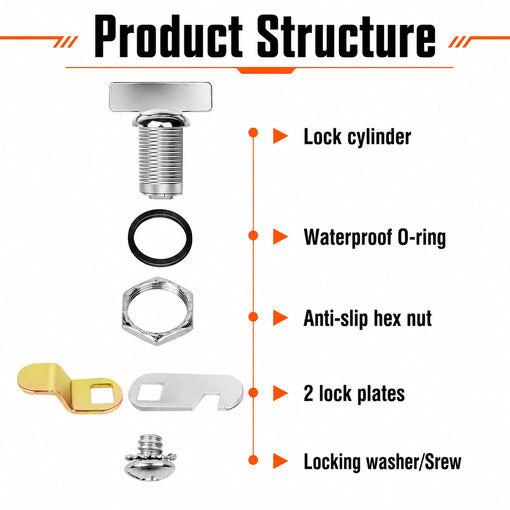 RV Thumb Operated Cabinet Locks Replacement
