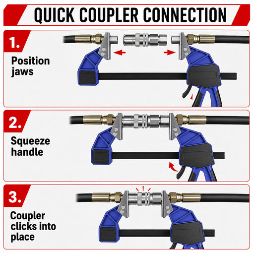 18" Hydraulic Quick Coupler Clamp with 6 Duo-Jaw Set