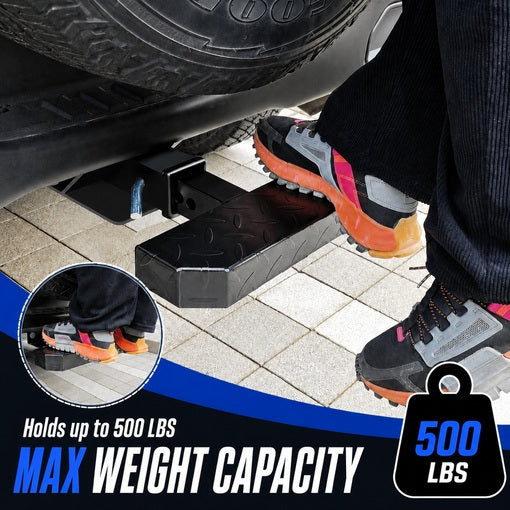 2-Inch Receiver Hitch Bump Guard and Hitch Step