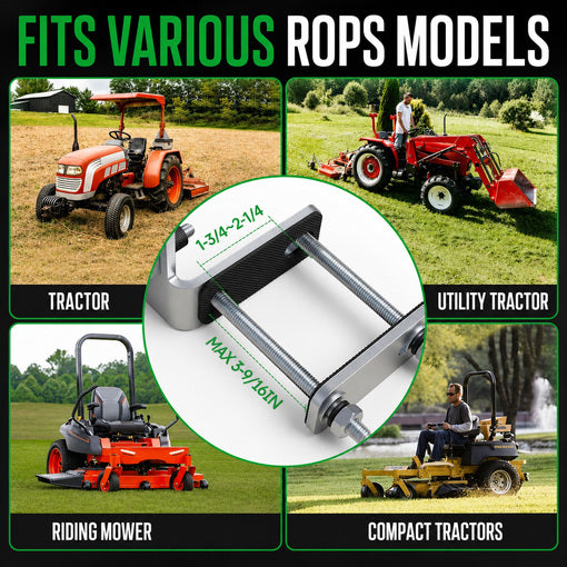 Tractor/Mower ROPS Quick-Release Tool Carrier