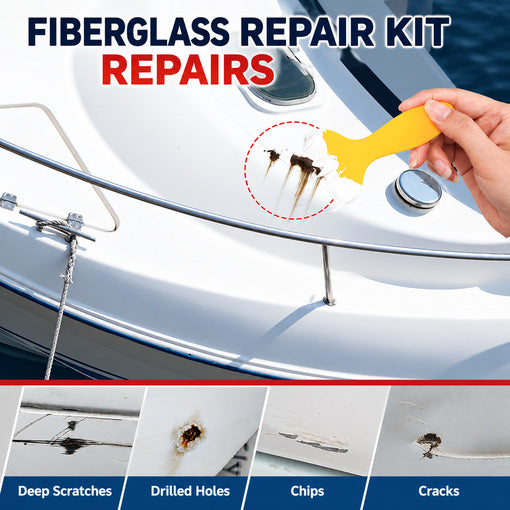 All-in-One Marine Fiberglass Repair Kit (White)