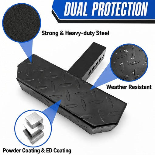 2-Inch Receiver Hitch Bump Guard and Hitch Step