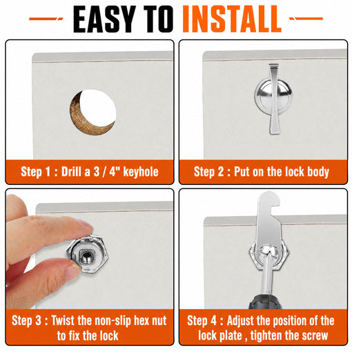 RV Thumb Operated Cabinet Locks Replacement