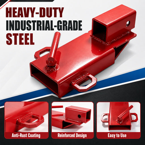 Clamp-On 2" Forklift Trailer Hitch Attachment