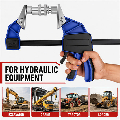18" Hydraulic Quick Coupler Clamp with 6 Duo-Jaw Set