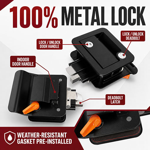 All Metal RV Door Lock Replacement
