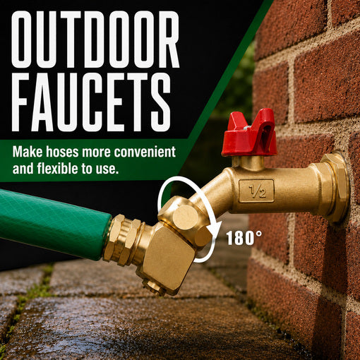 RV 40-50 PSI Water Pressure Regulator with 90-Degree Hose Elbow