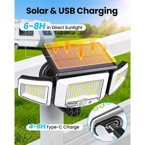 RV Magnetic Outdoor Solar Lights with Motion Sensor