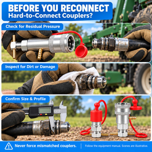 2-Pack 1/2 in Hydraulic Quick Coupling Pressure Relief Tool