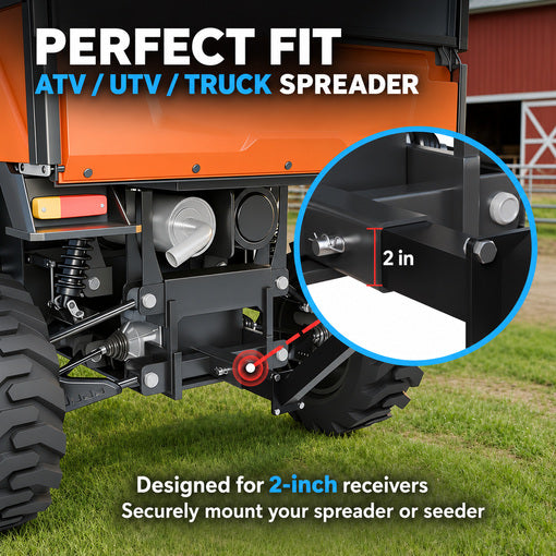 ATV/UTV Heavy-Duty Salt Spreader Hitch Mount