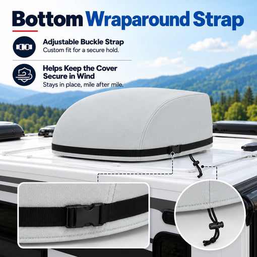 2-Pack RV Air Conditioner Winter Cover Waterproof 600D Oxford