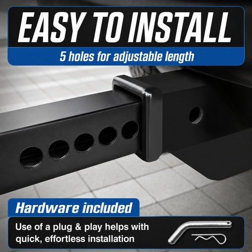 2-Inch Receiver Hitch Bump Guard and Hitch Step