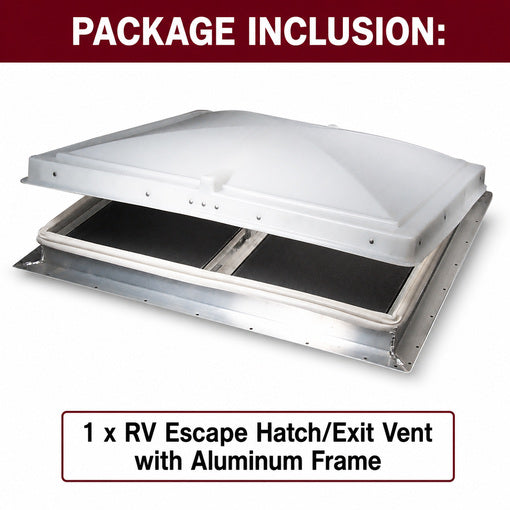 RV Escape Hatch/Exit Vent with Aluminum Frame