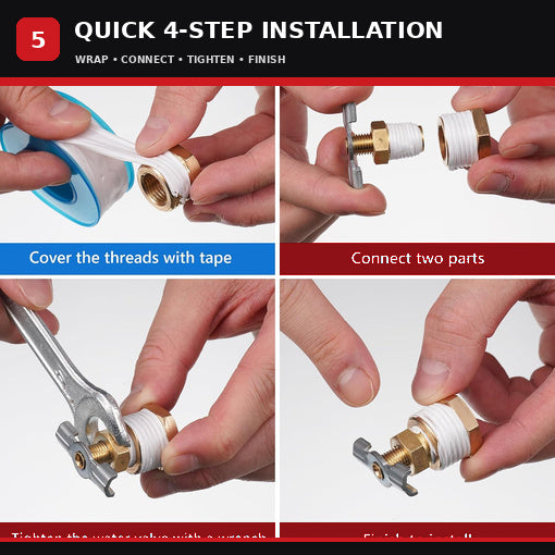 2-Pack 1/2" RV Water Heater Drain Valve Replacement