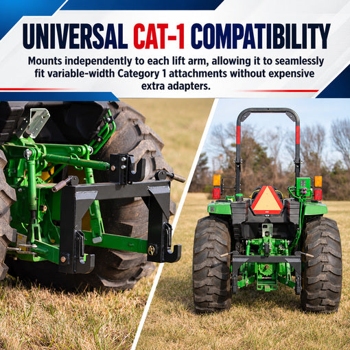 Upgraded Category 1 Tractor Quick Hitch System