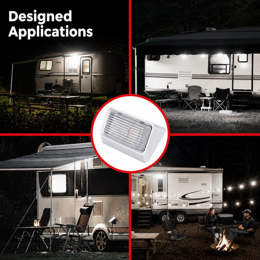 2-Pack RV Exterior Porch Utility Light Replacement