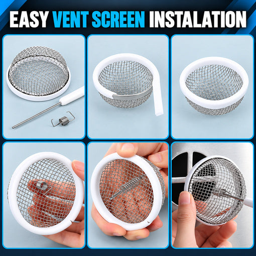 2-Pack RV Insect Screen for Furnace Water Heater Vent