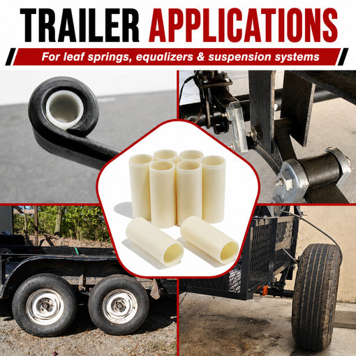 8-Pack Nylon Trailer Leaf Spring Bushings Replacement