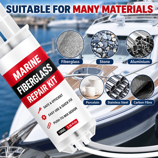 All-in-One Marine Fiberglass Repair Kit (White)