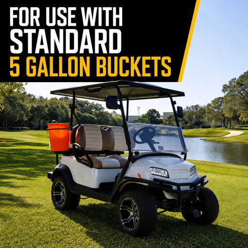 6-Way Clamp-On Universal Tractor Mower 5-Gallon Bucket Holder