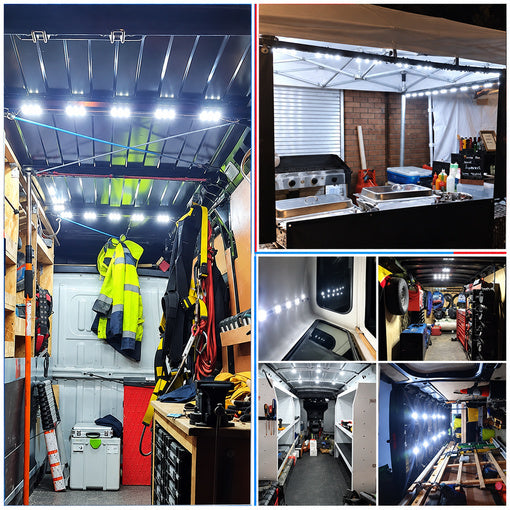 Plug-and-Play 12V 60-LED Interior Van Light Kit