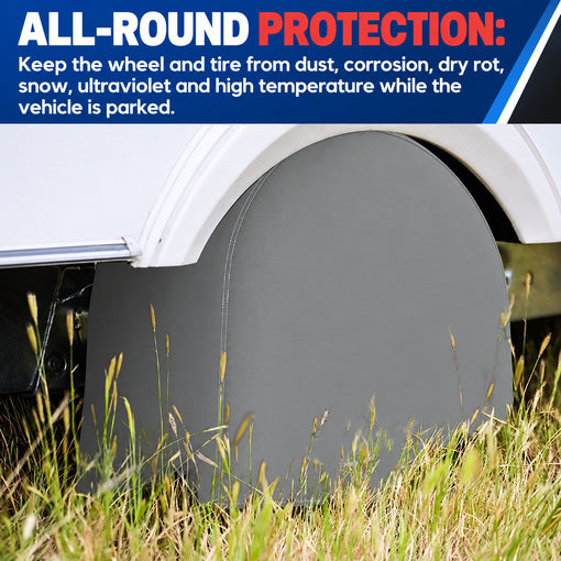 4-Pack RV Weatherproof Wheel and Tire Covers