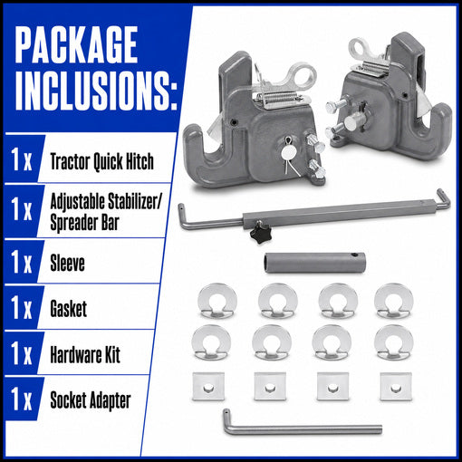 CAT 2 Tractor Easy Change Quick Hitch System