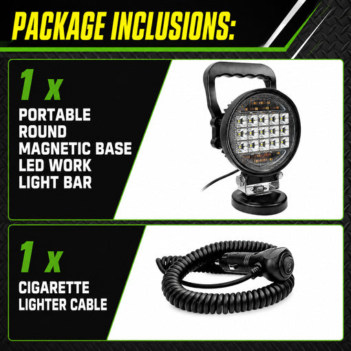 Tractor/Mower 72W Magnetic Work LED Light